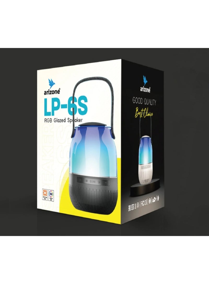 أريزون مكبر صوت بلوتوث - مكبر صوت لاسلكي محمول مع إضاءة ليلية متغيرة الألوان، مصباح بجانب السرير - Image 5